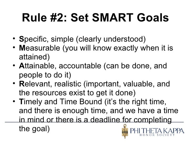 setting goals essay