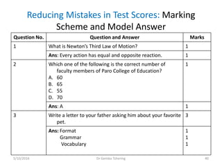 Setting examination paper | PDF