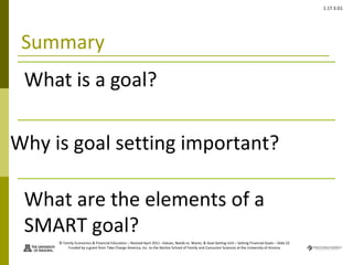 Setting Financial Goals Presentation | PPT