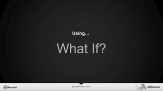 speaktme.com
Using…
What If?
 