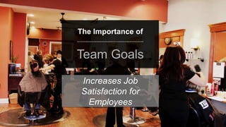 speaktme.com
The Importance of
Team Goals
Increases Job
Satisfaction for
Employees
 