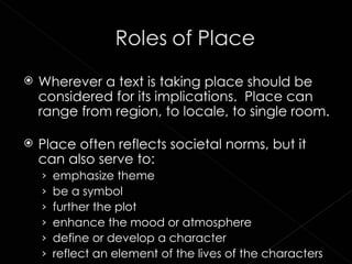 Setting in literature | PPT