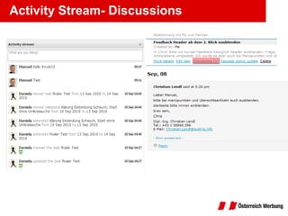 Activity Stream- Discussions 