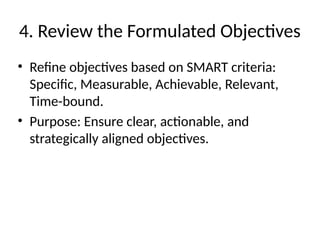 Process of Setting Objectives: An Overview | PPTX