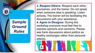 Setting of Expectations and giving of norms applied to different ...