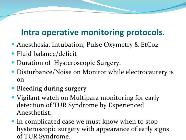 Setting of Hysteroscopy unit