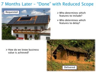 WHEN IS THE PROJECT DONE?

3) Agreed Upon Approach To Tracking Progress

 