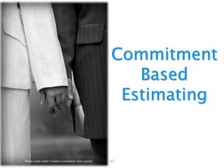 Business Accountable For:
•
•
•
•
•

Defining what the project is
Prioritization of features
Budget / Time constraints
Choosing options to implement
Scope changes

 