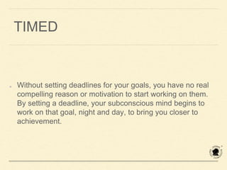 Setting smart goals