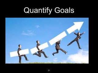 21
Quantify Goals
 