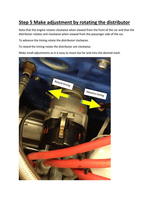 Setting The Base Ignition Timing On The MGB GT