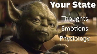 Thoughts
Emo
ti
ons
Physiology
Your State
 