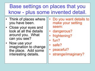 Setting The Scene | PPT