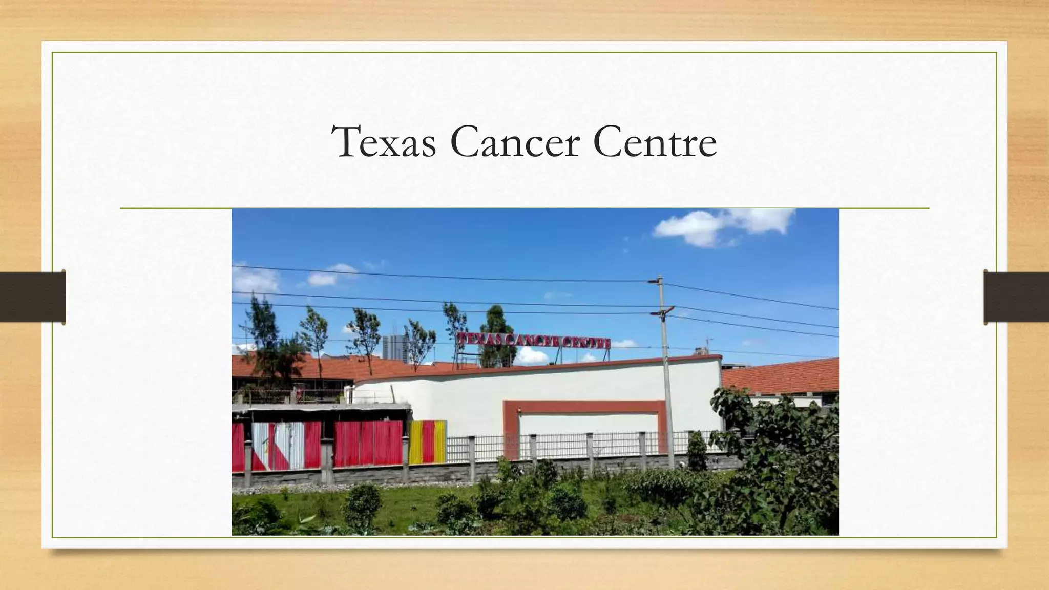 Chemo Daycare unit | PPTX