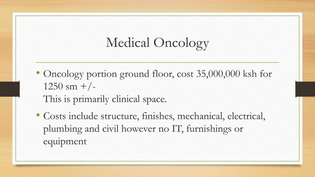 Chemo Daycare unit | PPTX