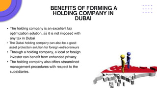 Setting up a holding company in dubai | PPT