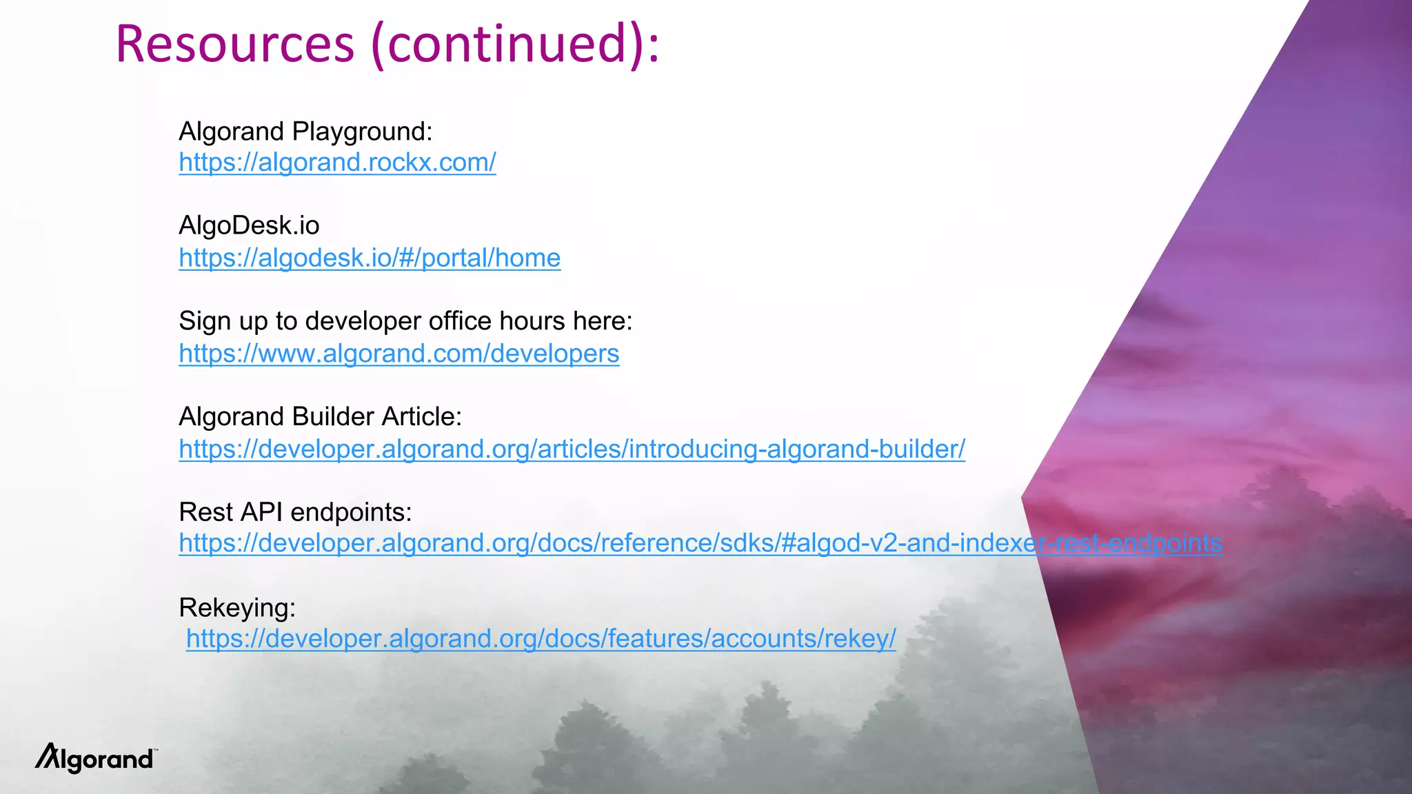 Algorand Educate: Algorand Development Environment | PDF