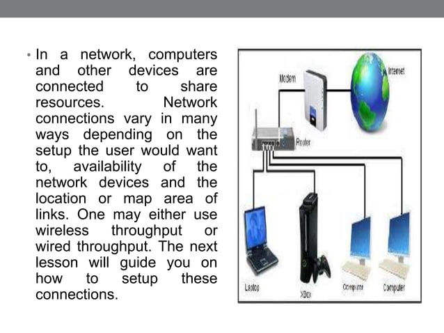 Setting up a network | PPTX | Computer Networking | Computing