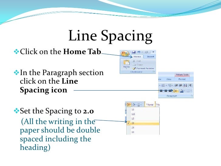 setting up mla format