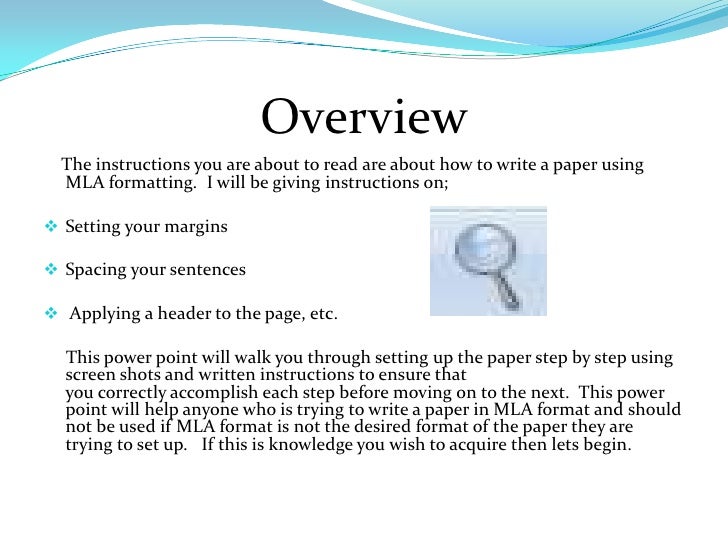 How to write an mla format essay