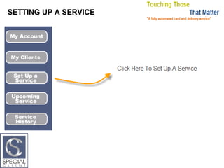 SETTING UP A SERVICE 