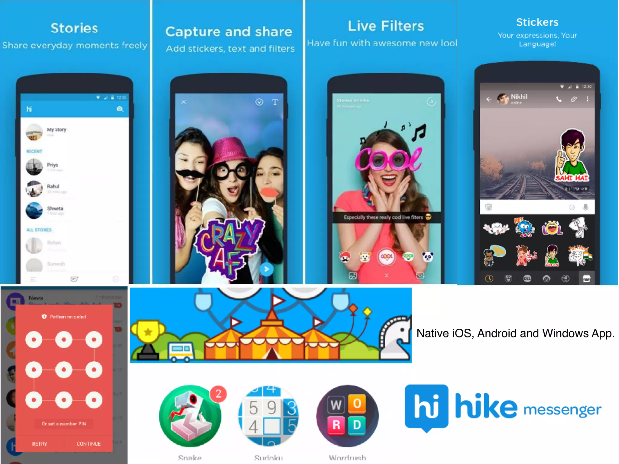 Native iOS, Android and Windows App.
 
