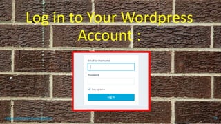 Log in to Your Wordpress
Account :
topanalyticalvirtualassistant 77
 