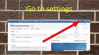 Go to settings
topanalyticalvirtualassistant 90
 