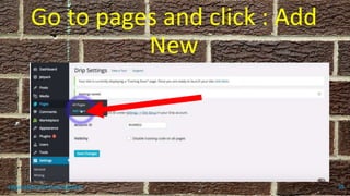Go to pages and click : Add
New
topanalyticalvirtualassistant 95
 
