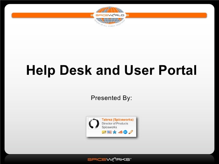 Setting Up Help Desk And User Portal