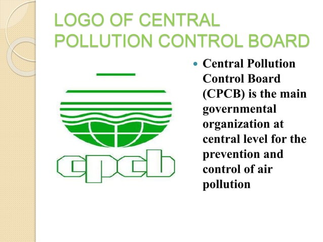 central board for the prevention and control of air pollution | PPT