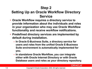 Setting up Oracle WorkFlow.ppt