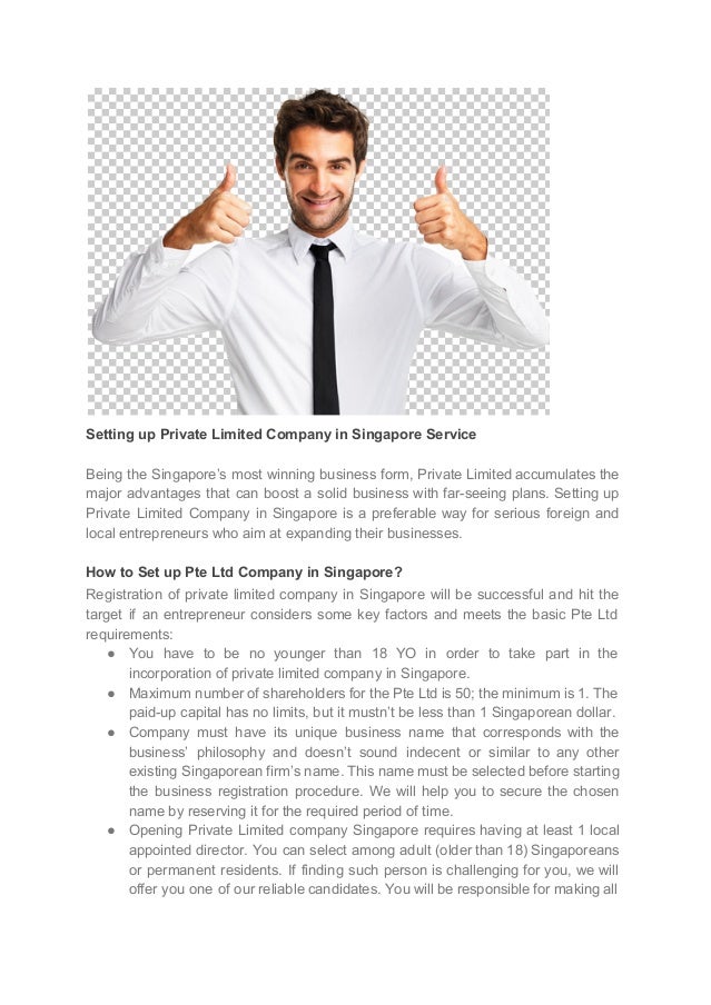 Setting up private limited company in singapore