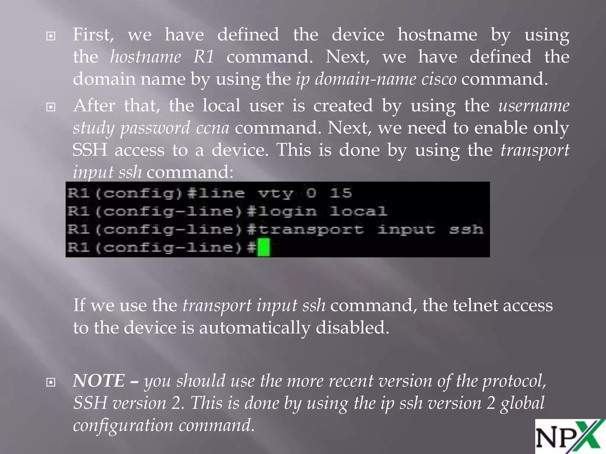 Setting Up SSH PPTX Setting Up SSH PPTX