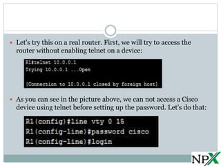 Setting up telnet | PPT