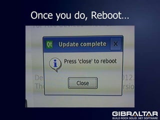 Once you do, Reboot…
 