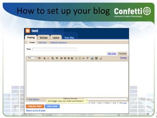 How to set up your blog1818