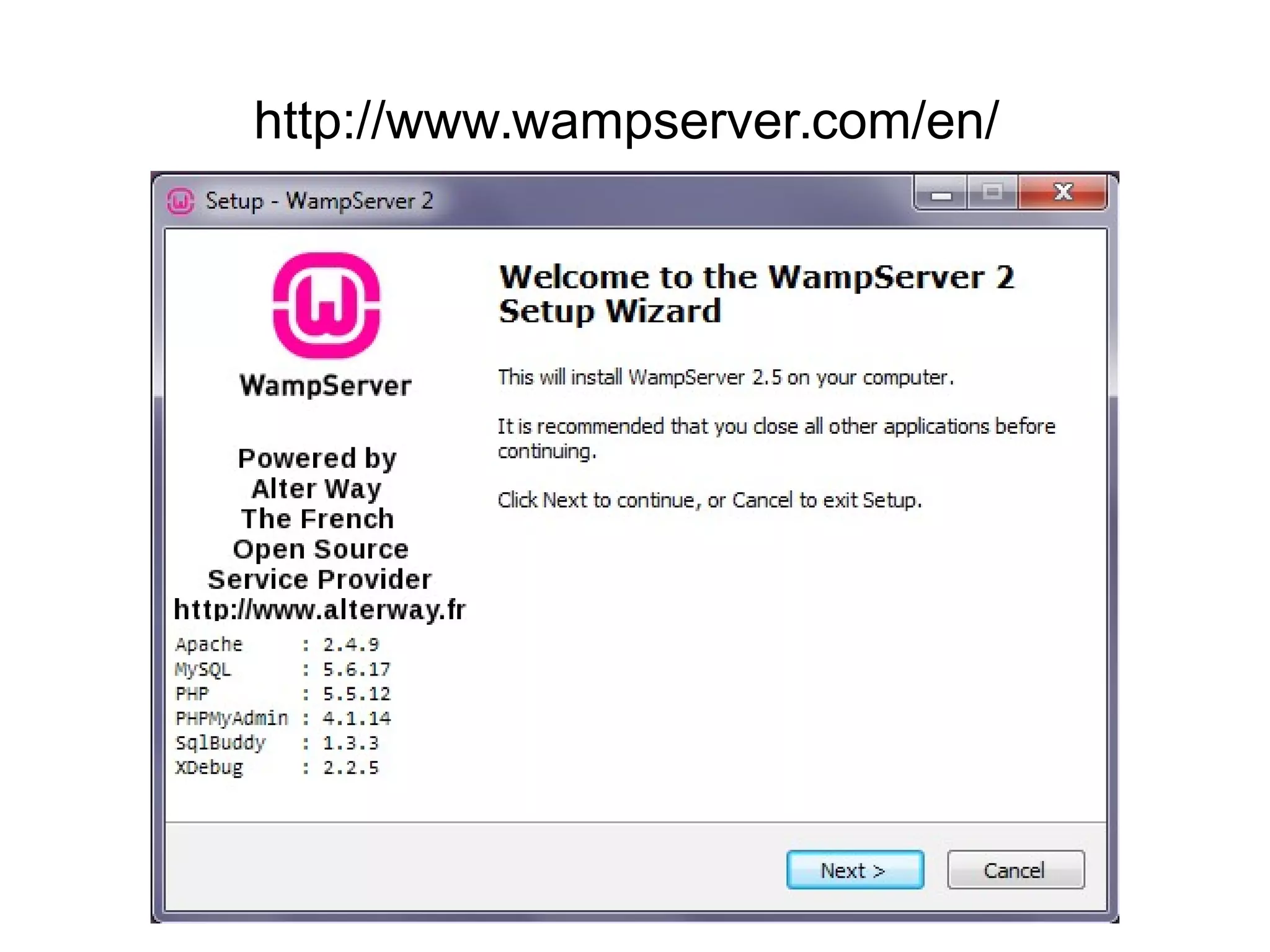http://www.wampserver.com/en/
 