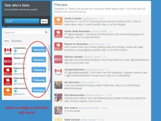 Select a category and then
add more!
 