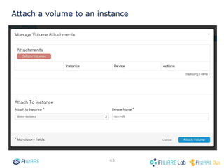 42
Access to the instance
 