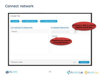 85
Create a new blueprint template
Press the option
“Blueprint Templates”
from menu
You can open the Catalog of
Blueprint Template or create one
from the scratch.
 
