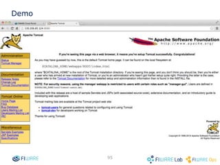 94
Launch a Blueprint Template -> Blueprint Instance
Press “Action” and select
“Launch Template” to launch
the Instance.
 