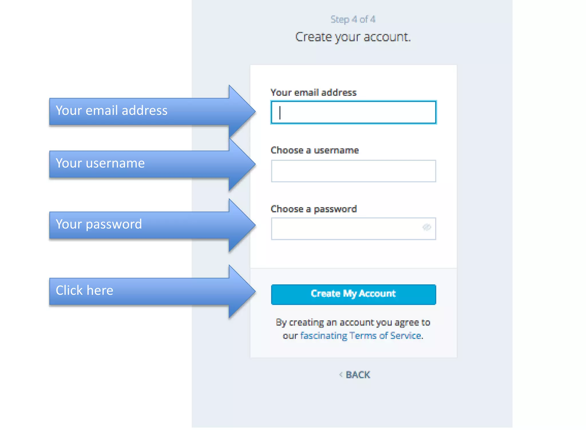 Your email address
Your username
Your password
Click here