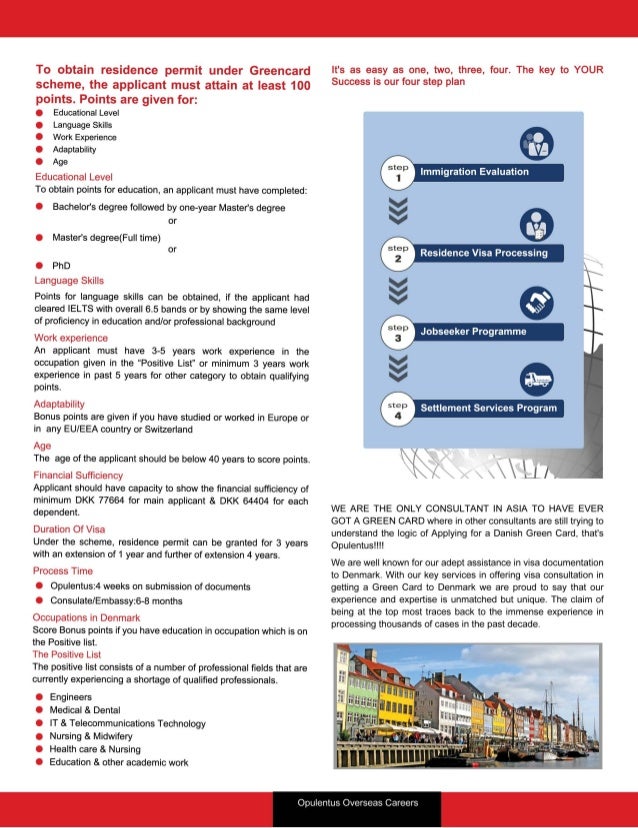 Settle in denmark with danish green card denmark immigration