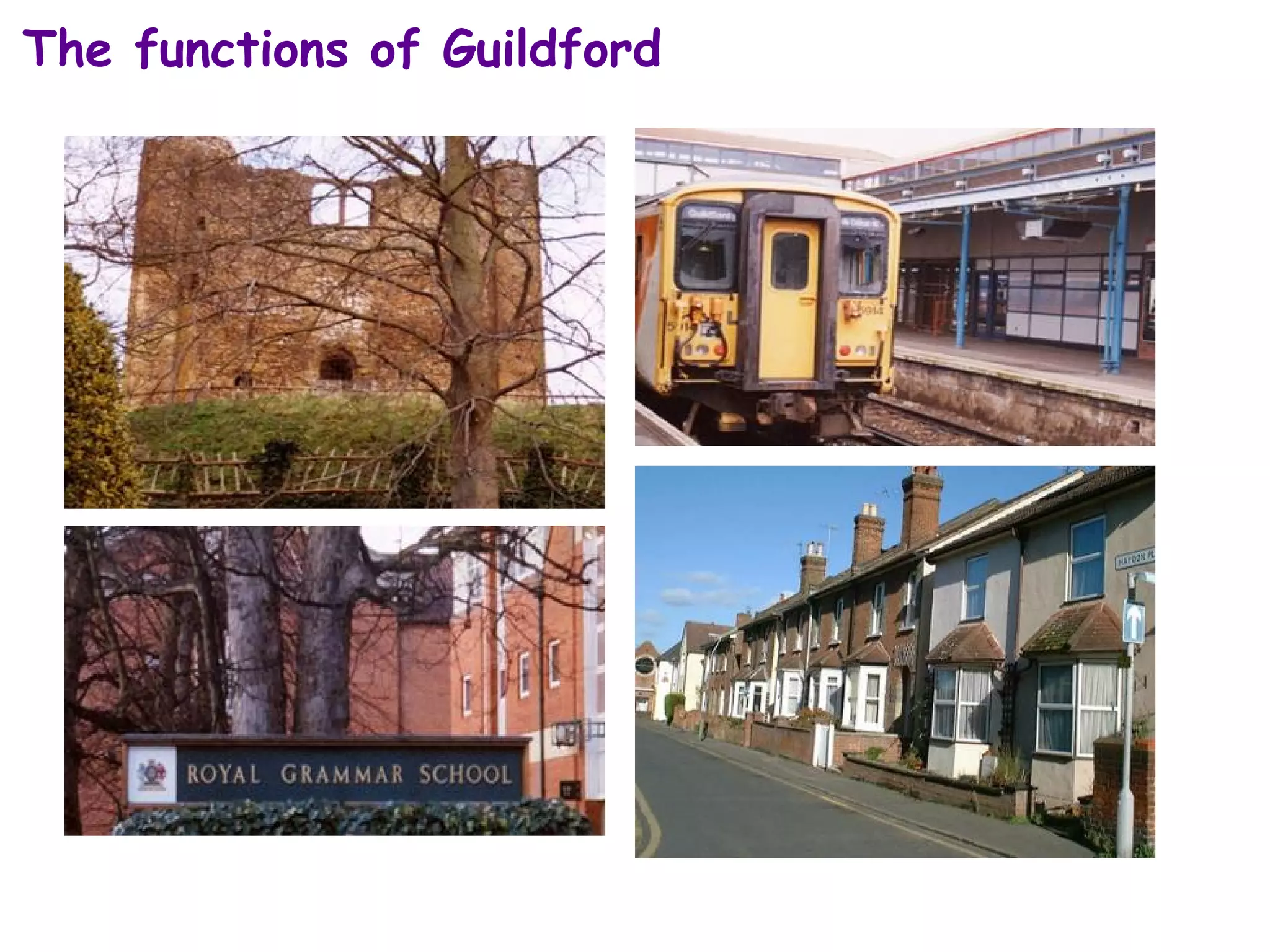 The functions of Guildford 