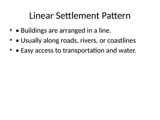 Comprehensive Overview of Settlement Patterns and Influencing Factors ...