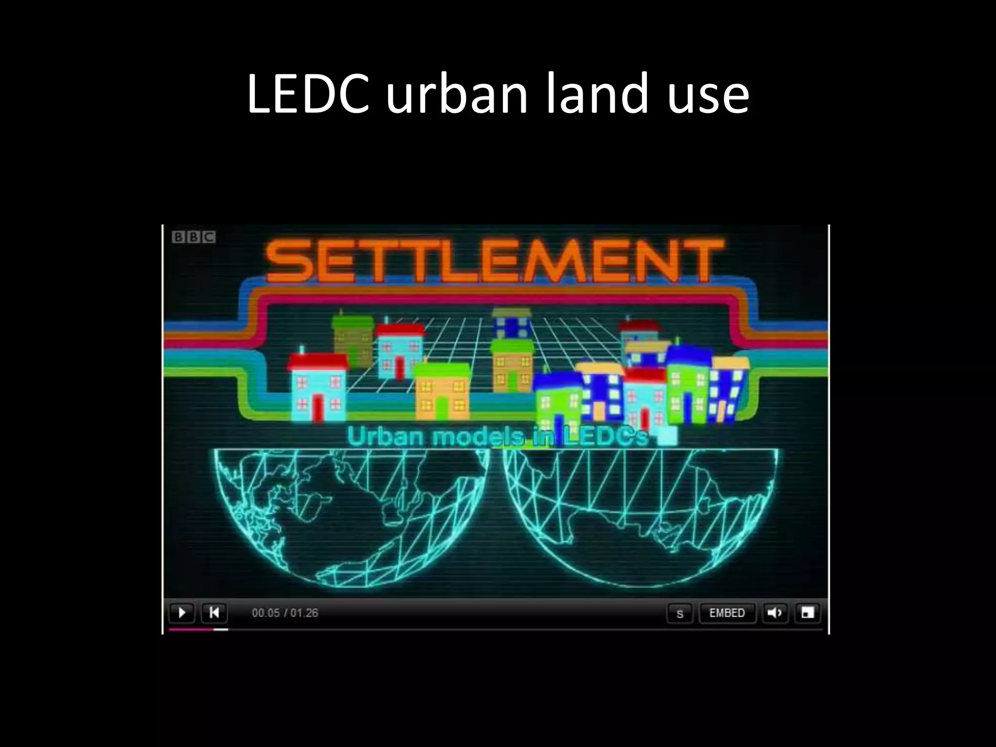 LEDC urban land use
 