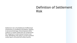 Setlement Risk Settlement Risk in Multi-Storey Buildings.pptx