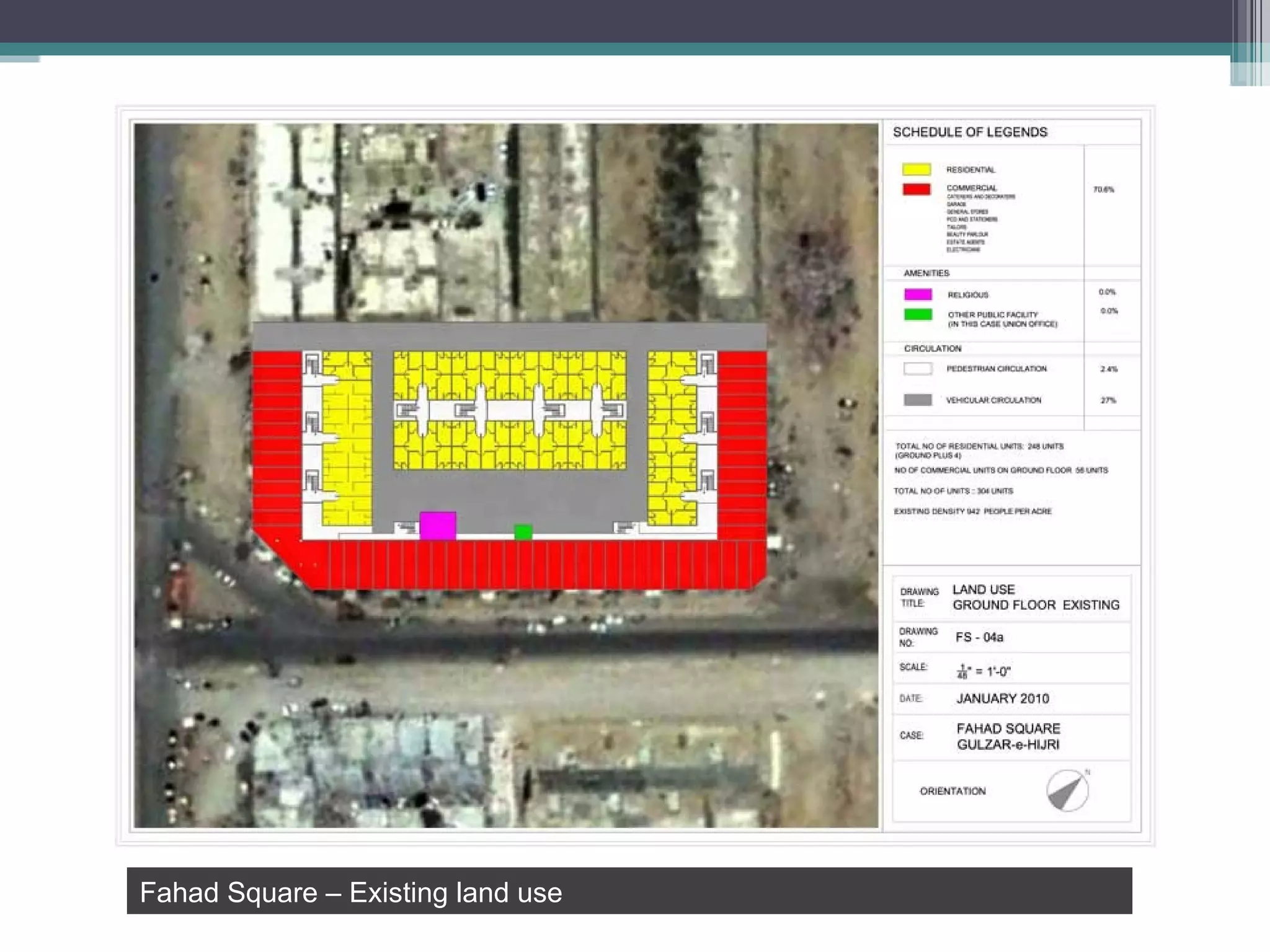 Fahad Square – Existing land use 