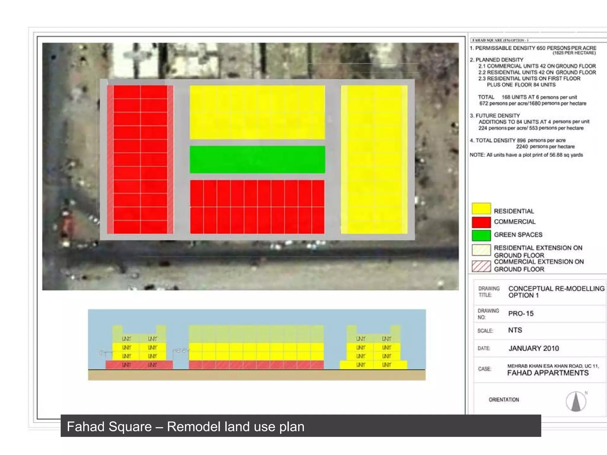Fahad Square – Remodel land use plan 
